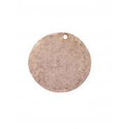 Hammered Disc with Hole Drilled On Top (35mm) (Large) #6265
